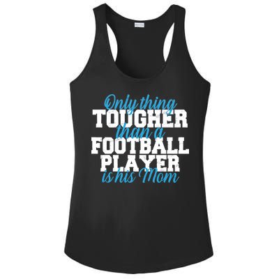 Football Player Tough Mom Ladies PosiCharge Competitor Racerback Tank