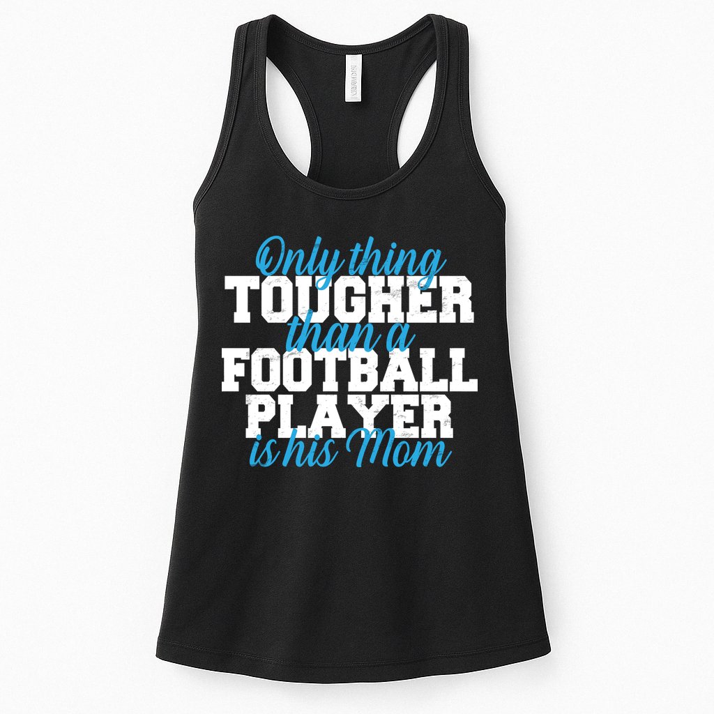 Football Player Tough Mom Womens Tank Top