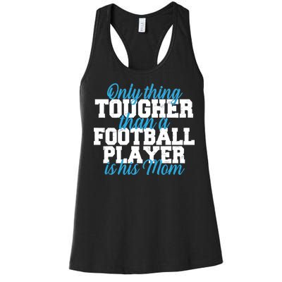 Football Player Tough Mom Women's Racerback Tank