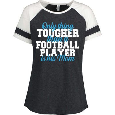 Football Player Tough Mom Enza Ladies Jersey Colorblock Tee