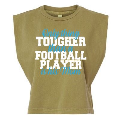 Football Player Tough Mom Garment-Dyed Women's Muscle Tee