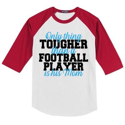 Football Player Tough Mom Kids Colorblock Raglan Jersey