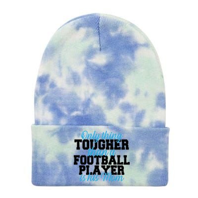 Football Player Tough Mom Tie Dye 12in Knit Beanie