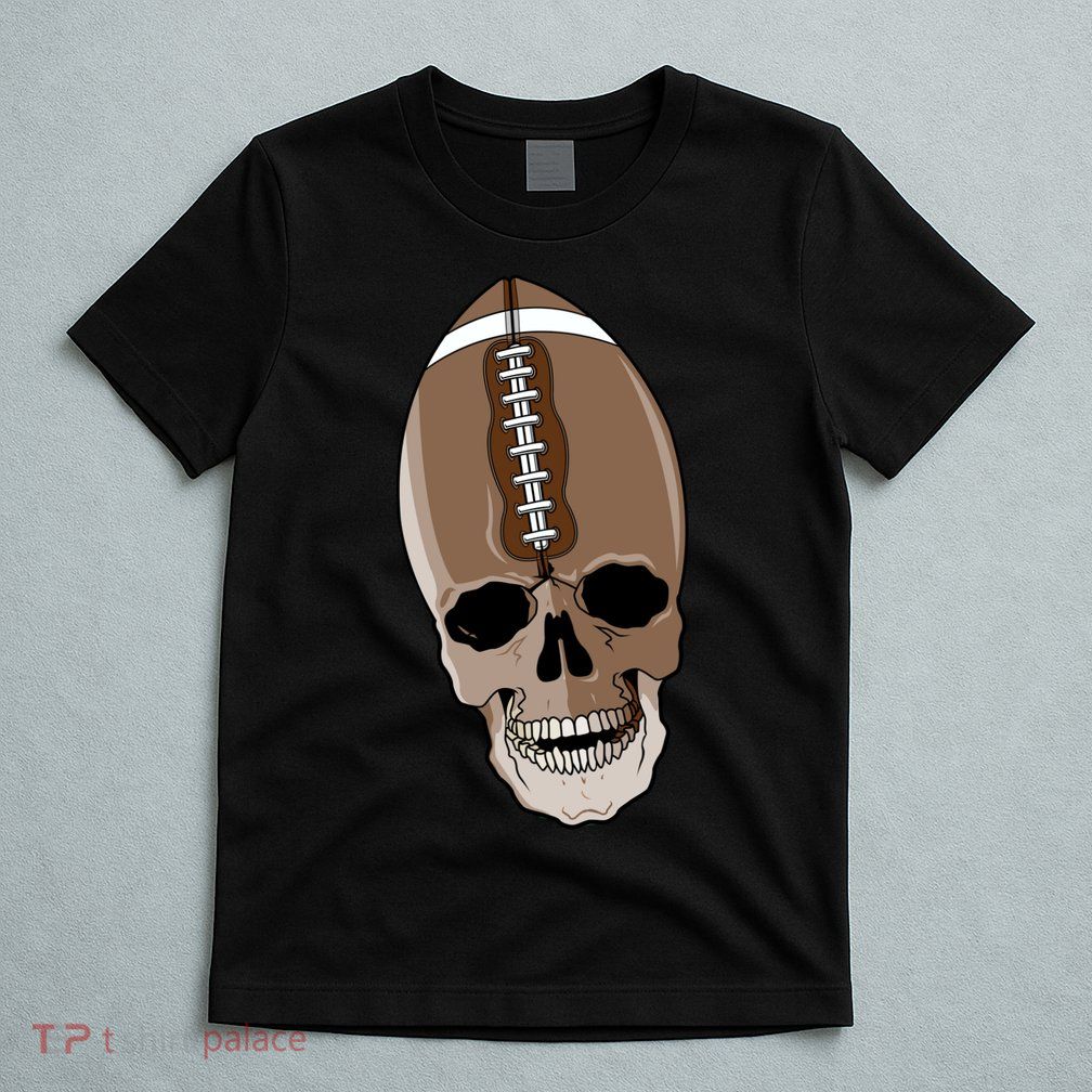 Football Skeleton Skull T-Shirt