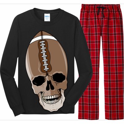 Football Skeleton Skull Long Sleeve Pajama Set