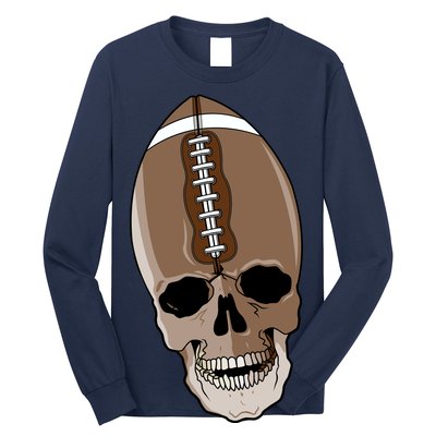 Football Skeleton Skull Long Sleeve Shirt