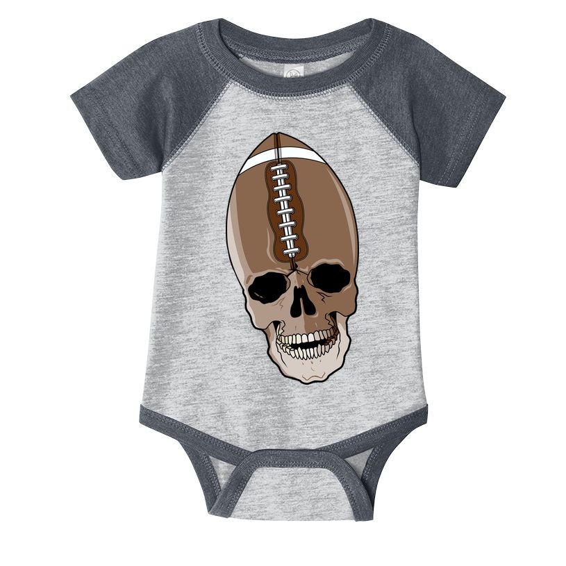 Football Skeleton Skull Infant Baby Jersey Bodysuit