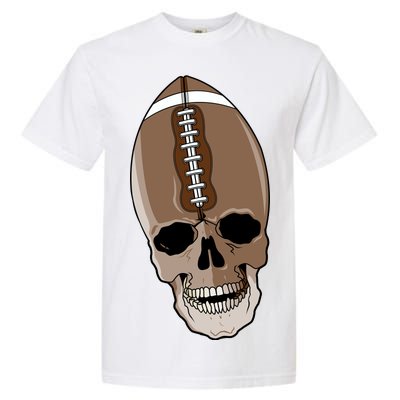 Football Skeleton Skull Garment-Dyed Heavyweight T-Shirt