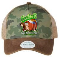 Football Squirrel Runs On The Field Funny Legacy Tie Dye Trucker Hat