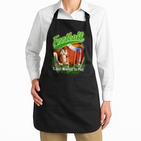 Football Squirrel Runs On The Field Funny Apron