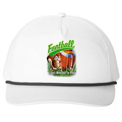 Football Squirrel Runs On The Field Funny Snapback Five-Panel Rope Hat