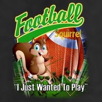 Football Squirrel Runs On The Field Funny Golf Towel