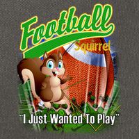 Football Squirrel Runs On The Field Funny Cotton Canvas Backpack