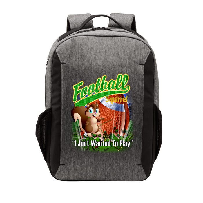Football Squirrel Runs On The Field Funny Vector Backpack