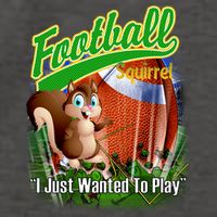Football Squirrel Runs On The Field Funny Vector Backpack