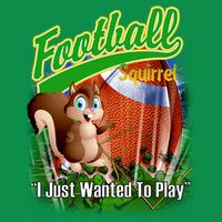 Football Squirrel Runs On The Field Funny Baby Bodysuit