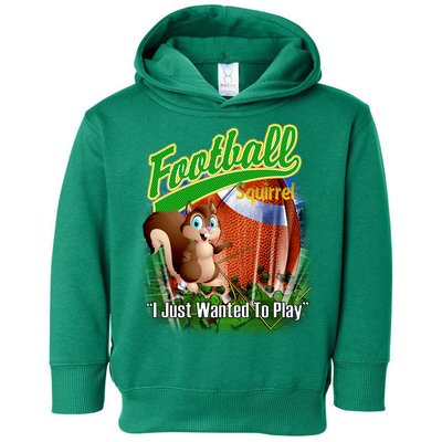 Football Squirrel Runs On The Field Funny Toddler Hoodie