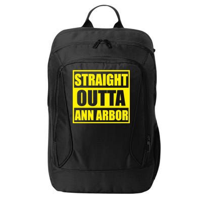 Football Straight Outta Ann Arbor Michigan City Backpack