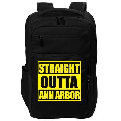 Football Straight Outta Ann Arbor Michigan Impact Tech Backpack