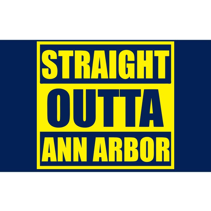 Football Straight Outta Ann Arbor Michigan Bumper Sticker