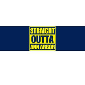 Football Straight Outta Ann Arbor Michigan Bumper Sticker