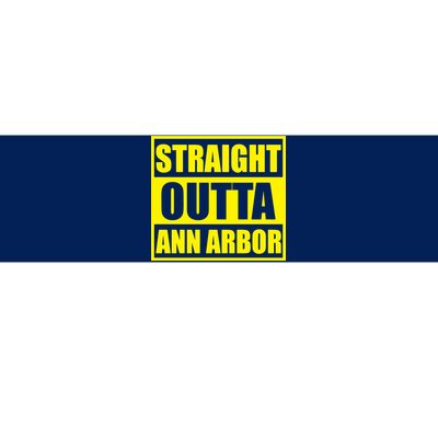 Football Straight Outta Ann Arbor Michigan Bumper Sticker