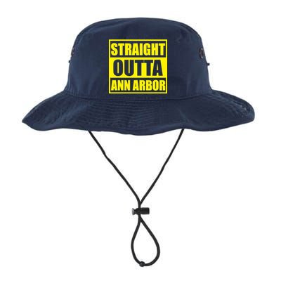 Football Straight Outta Ann Arbor Michigan Legacy Cool Fit Booney Bucket Hat