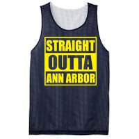 Football Straight Outta Ann Arbor Michigan Mesh Reversible Basketball Jersey Tank