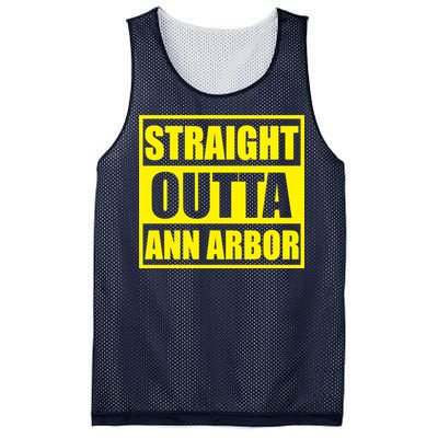 Football Straight Outta Ann Arbor Michigan Mesh Reversible Basketball Jersey Tank