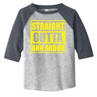 Football Straight Outta Ann Arbor Michigan Toddler Fine Jersey T-Shirt