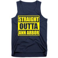 Football Straight Outta Ann Arbor Michigan Tank Top