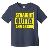 Football Straight Outta Ann Arbor Michigan Toddler T-Shirt