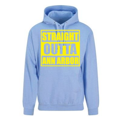 Football Straight Outta Ann Arbor Michigan Unisex Surf Hoodie