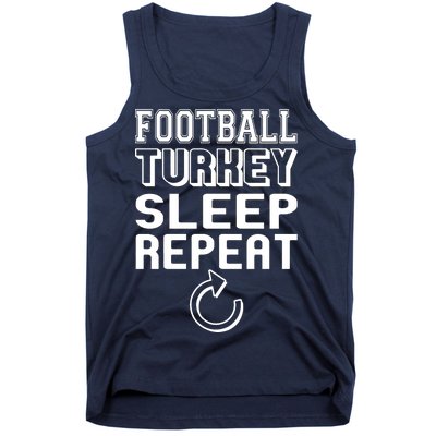 Football Turkey Sleep Repeat Tank Top