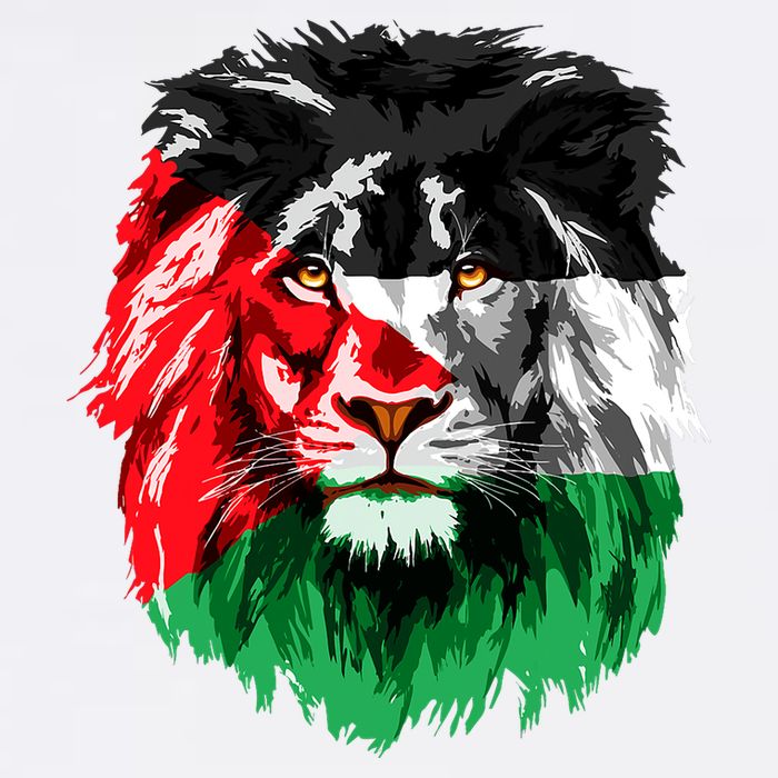 Flag Of Palestine Lion Face Palestine Flag Sustainable Bucket Hat