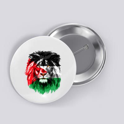 Flag Of Palestine Lion Face Palestine Flag Button