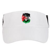Flag Of Palestine Lion Face Palestine Flag Adult Drive Performance Visor