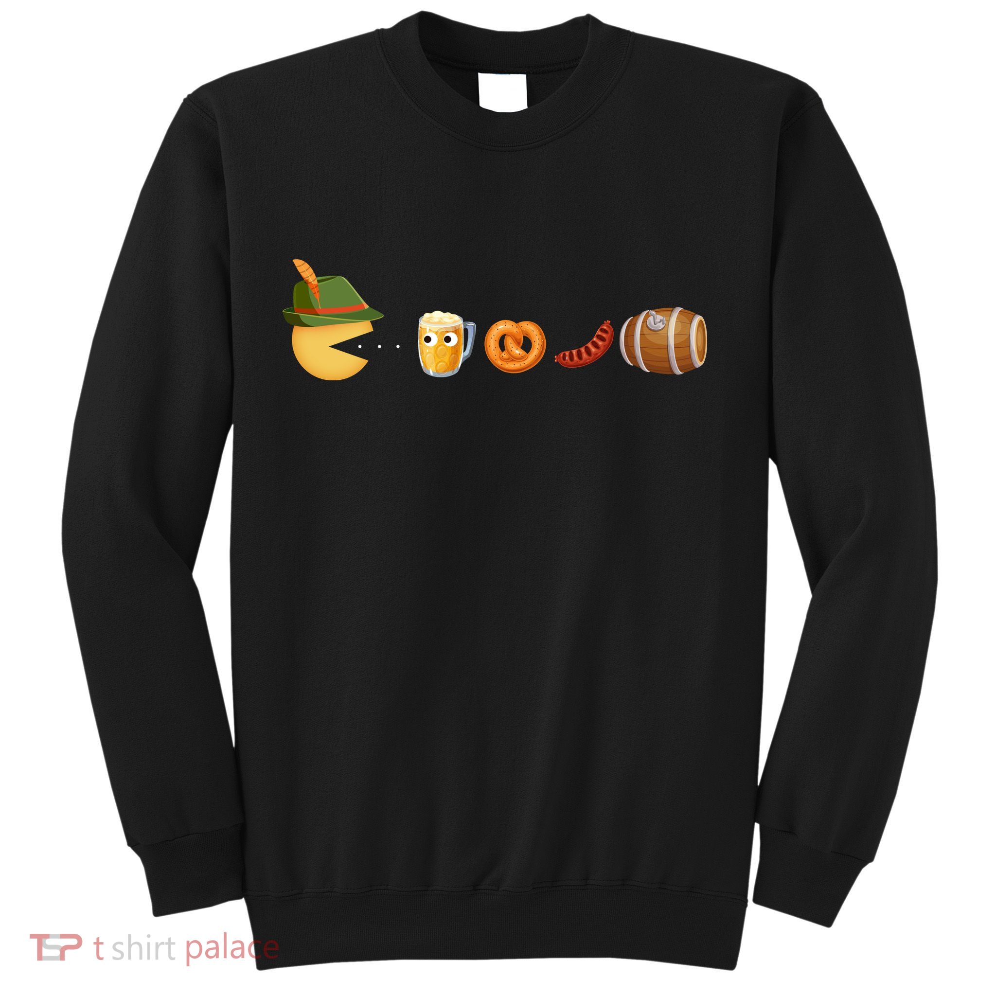 Funny Oktoberfest Pac Man Game Sweatshirt