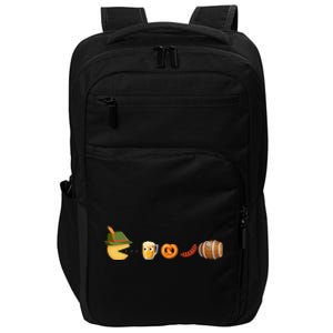 Funny Oktoberfest Pac Man Game Impact Tech Backpack