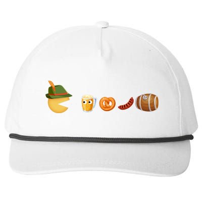 Funny Oktoberfest Pac Man Game Snapback Five-Panel Rope Hat