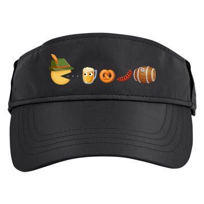 Funny Oktoberfest Pac Man Game Adult Drive Performance Visor