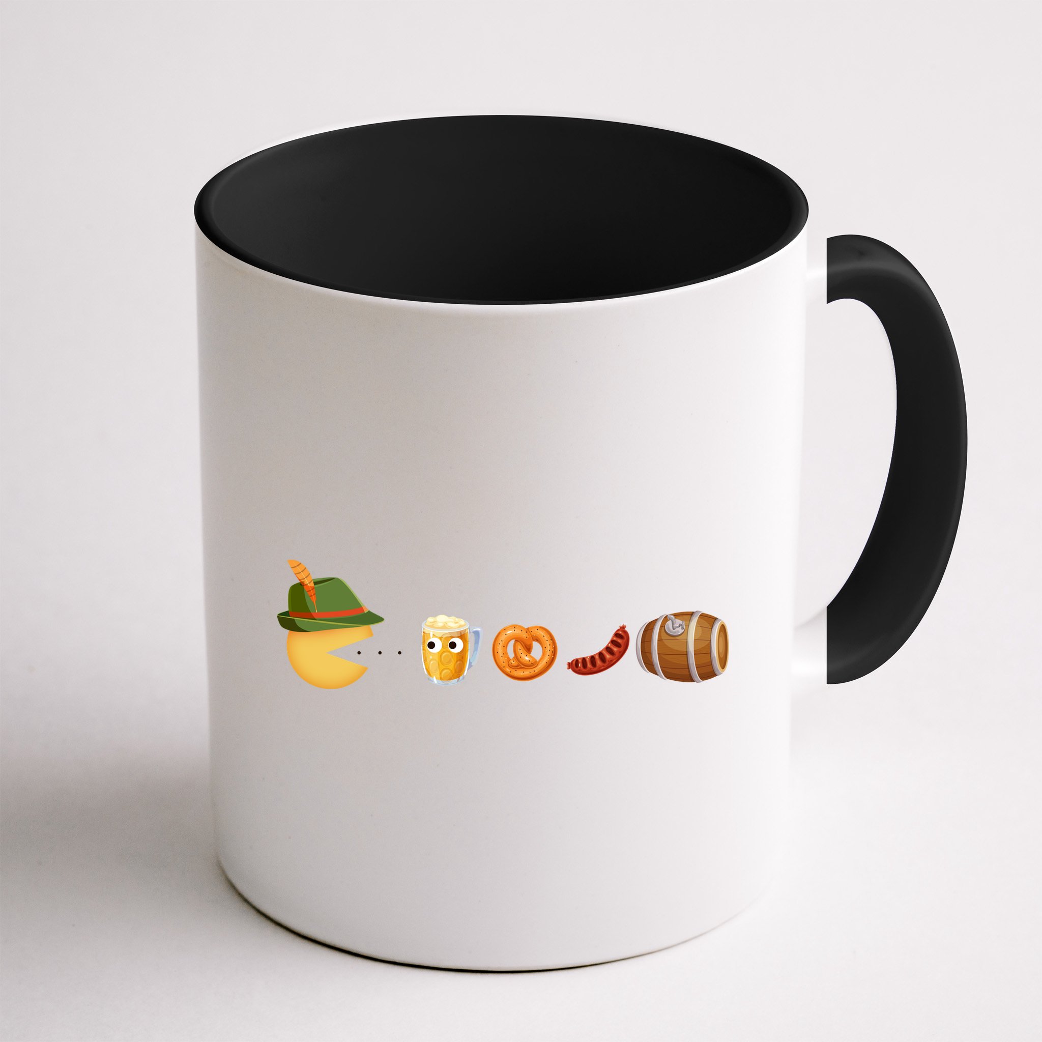 Funny Oktoberfest Pac Man Game Mug