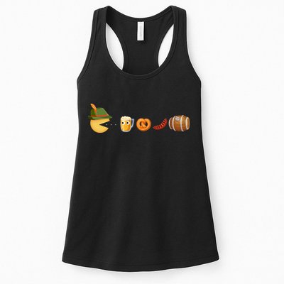 Funny Oktoberfest Pac Man Game Womens Tank Top