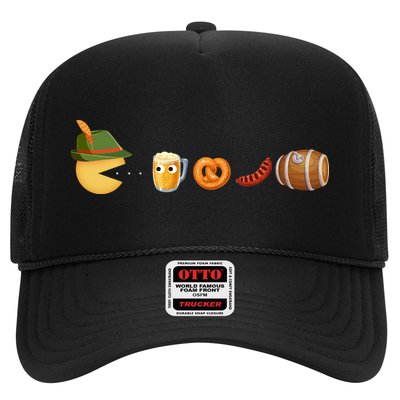 Funny Oktoberfest Pac Man Game Trucker Hat