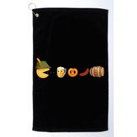 Funny Oktoberfest Pac Man Game Golf Towel