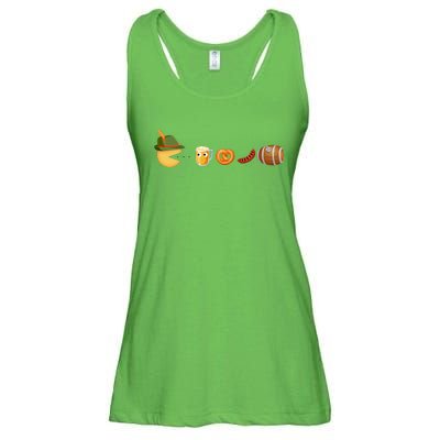 Funny Oktoberfest Pac Man Game Ladies Essential Flowy Tank