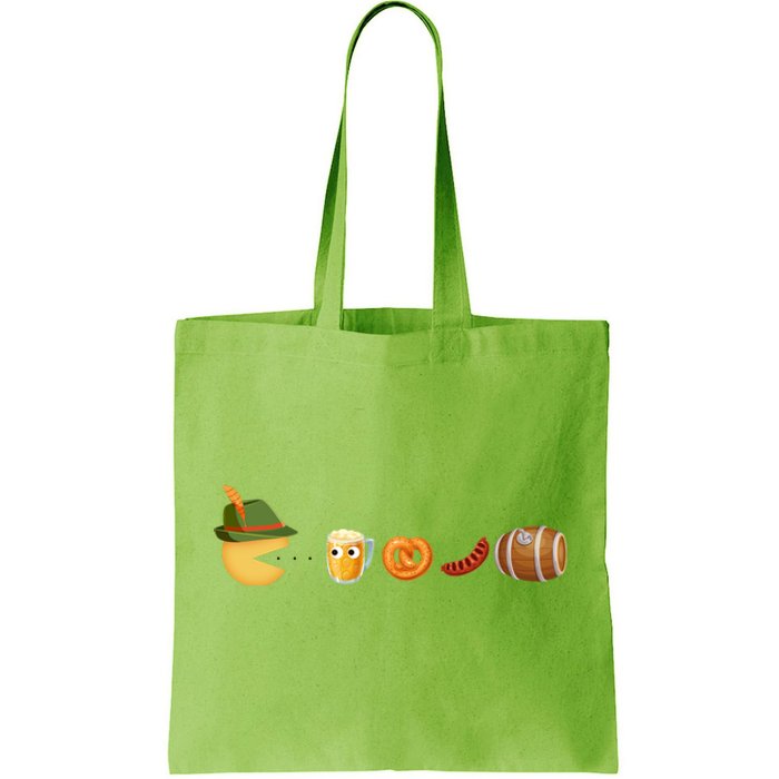 Funny Oktoberfest Pac Man Game Tote Bag