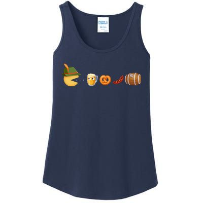 Funny Oktoberfest Pac Man Game Ladies Essential Tank