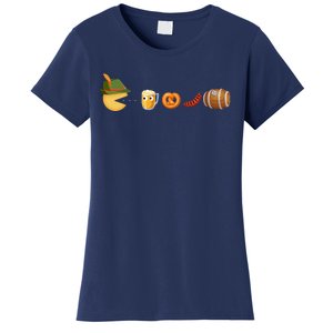 Funny Oktoberfest Pac Man Game Women's T-Shirt