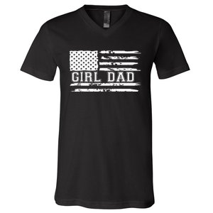 Father of Proud New Dad Fathers Day Gift V-Neck T-Shirt